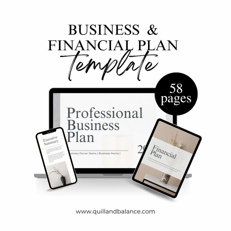 Promo Image of the Business & Financial Plan Template